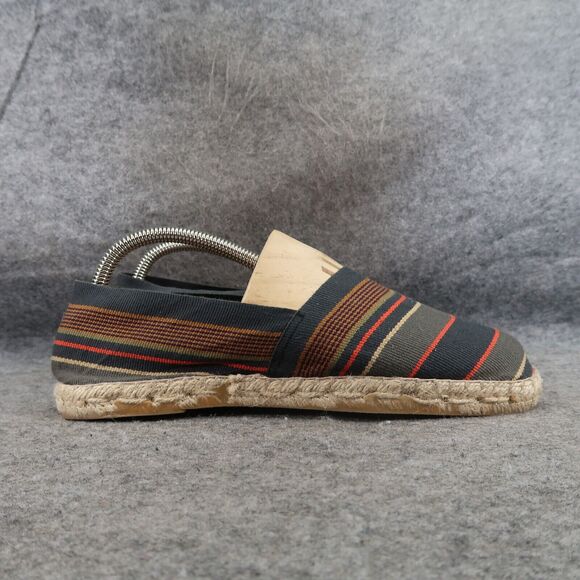Espadrille Flats Womens 39 Slip On Boho Stripe Fabric Artisanat Francais Loafer - Picture 12 of 12